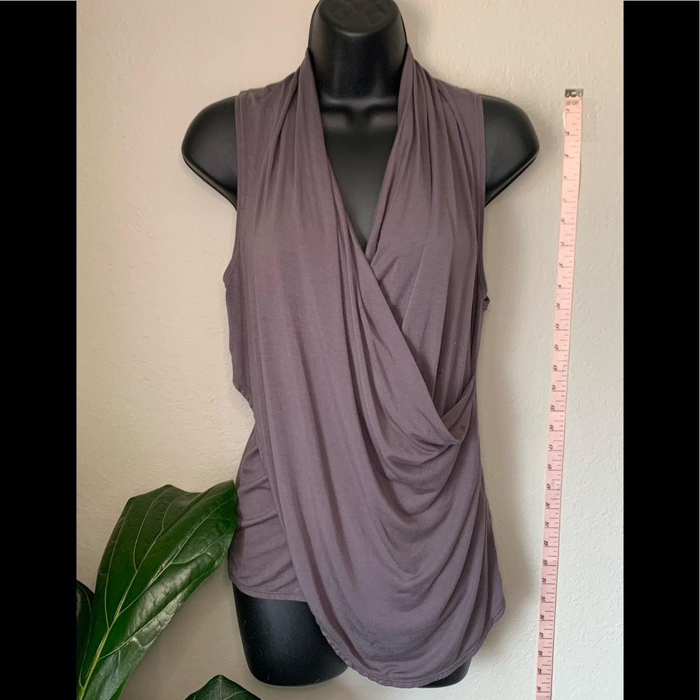 Joy Lab Grey Ruched Yoga Top